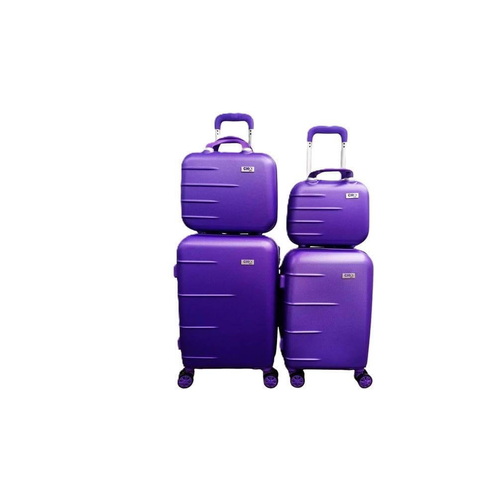 Jogo Conjunto com 2 Malas Viagem 1 P E 1 PP + 2 Frasqueiras Bordo 10k
