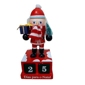 Calendário Natal Contagem Regressiva Soldadinho Quebra Nozes