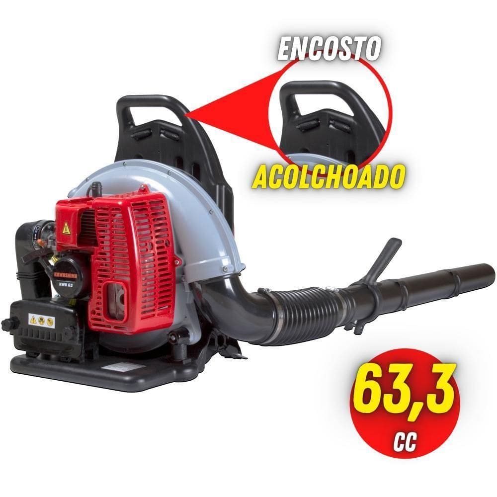 Soprador De Folhas Costal Kawashima Kwb63 à Gasolina 63,3cc