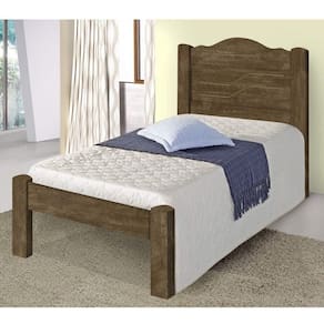Cama Thalia Solteiro 0,88cm Castanho - Cambel