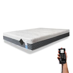 Colchão De Látex Articulado Cinza 20cm King 193x203cm
