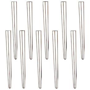 Kit 10 Pés De Metal 90 Cm Aparador E Mesa De Canto Bronze