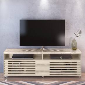 Bancada Para Tvs Até 65 Polegadas Rollo Calacata Off-white