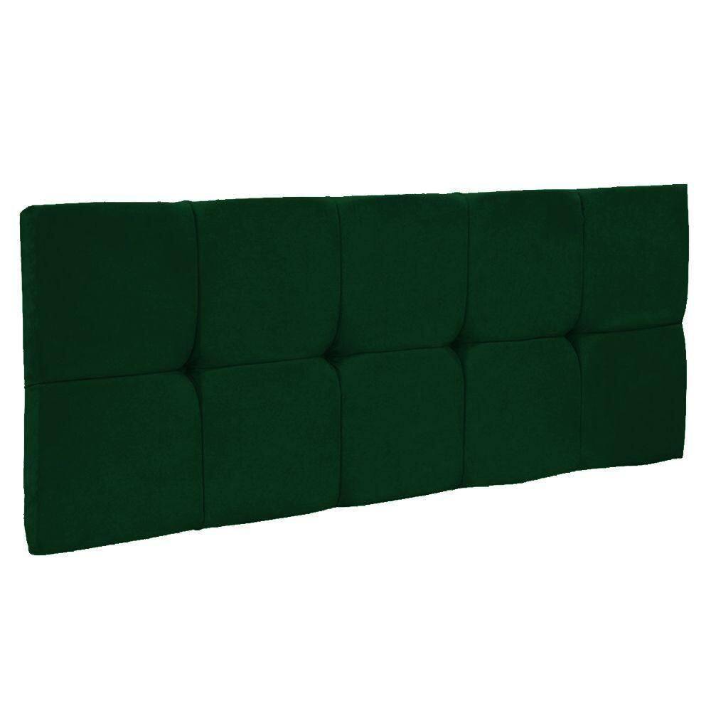Cabeceira Painel Nina Solteiro 90cm Suede Verde