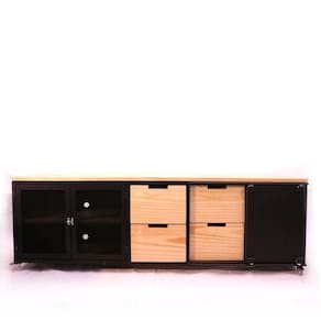 Rack para Tv Central Park Estilo Industrial Em Ferro 160cm