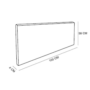 Cabeceira Painel Clean Box Solteiro 100cm preto