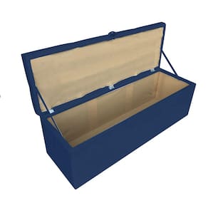 Kit Calçadeira e Painel Clean 100 Cm Suede Azul Marinho