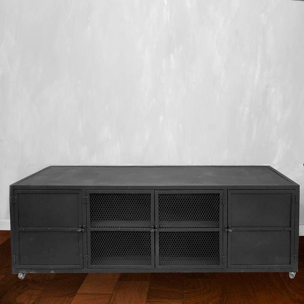 Rack Broadway Largura 200cm L Cor Preto