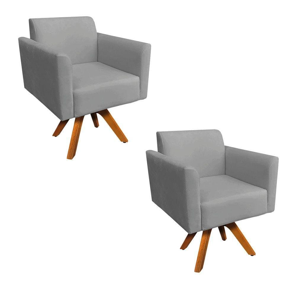 Kit 02 Poltronas Marisa Grafite