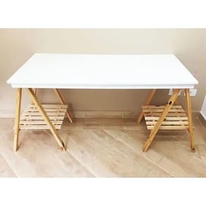 Cavalete P/ Studio C/ Estrado Madeira Pinus 100cm Versátil Decoração