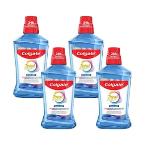 Kit 4 Enxaguante Bucal Colgate Total 12 Clean Mint 500ml