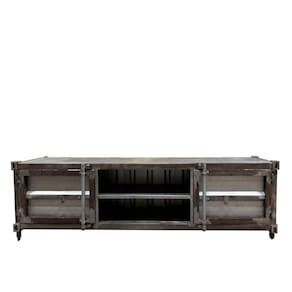 Rack para Tv Newark Estilo Industrial Em Ferro Cinza 160cm