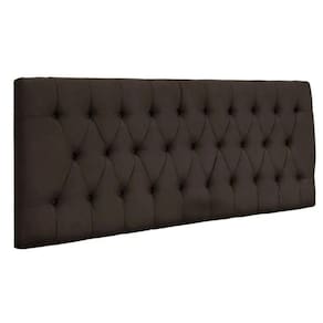 Painel Cabeceira Dubai Para Cama Box-1,28 Mt-suede Marrom