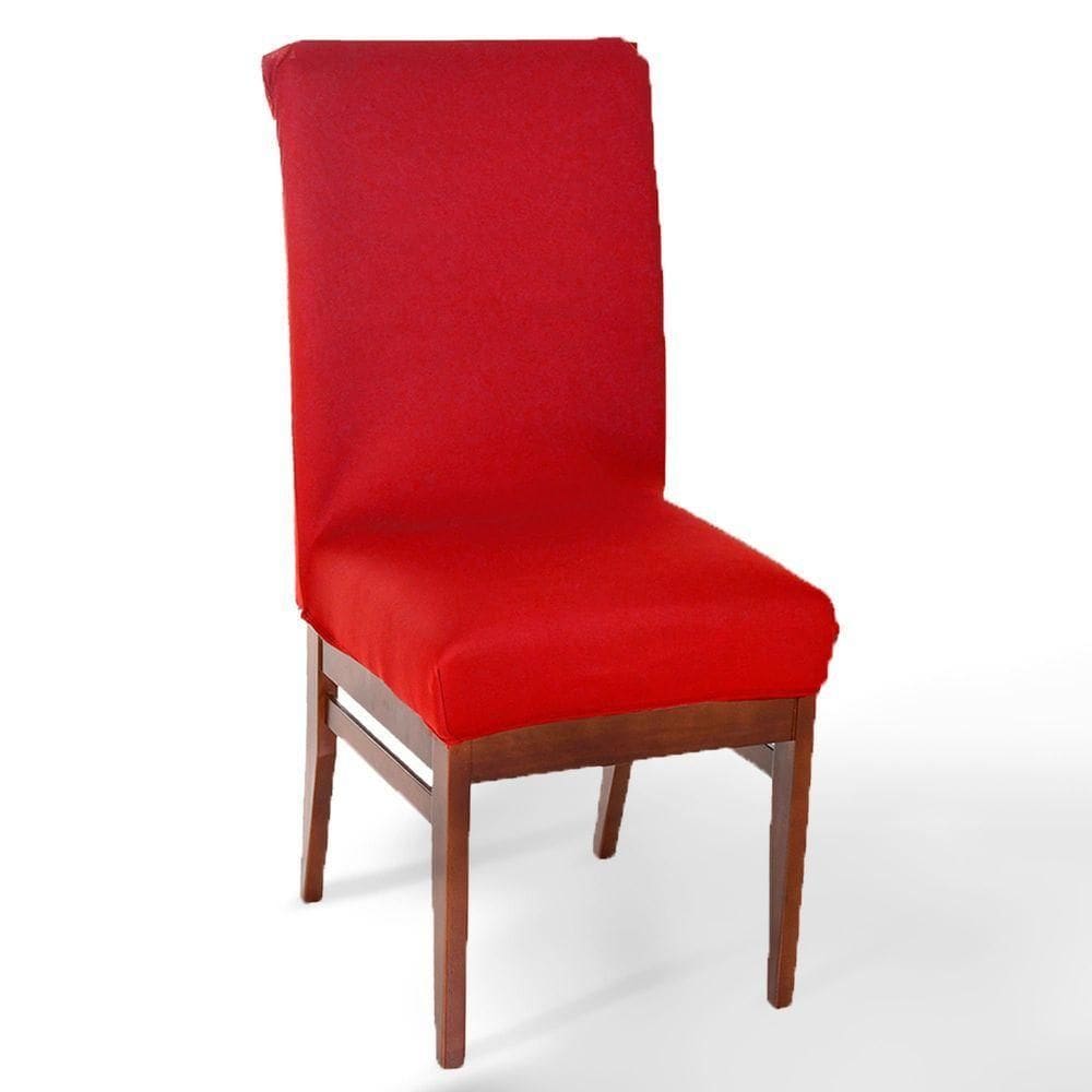 Capa De Cadeira Malha Gel Bene Casa Vermelho