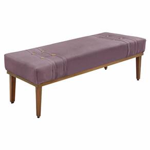 Calçadeira Recamier King 1,95m Gênova Veludo Uva