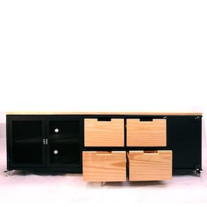 Rack para Tv Central Park Estilo Industrial Em Ferro 180cm