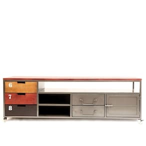 Rack para Tv Loft Estilo Industrial Em Ferro 160cm Cinza
