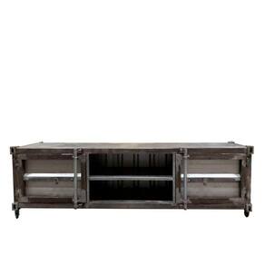 Rack Para Tv Container Newark Industrial Ferro Cinza 180cm