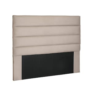 Cabeceira La Italiana para Cama Box King 195cm Suede Bege