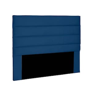 Cabeceira La Italiana Para Cama Box Solteiro 90 Cm Suede Azul Marinho - D`rossi
