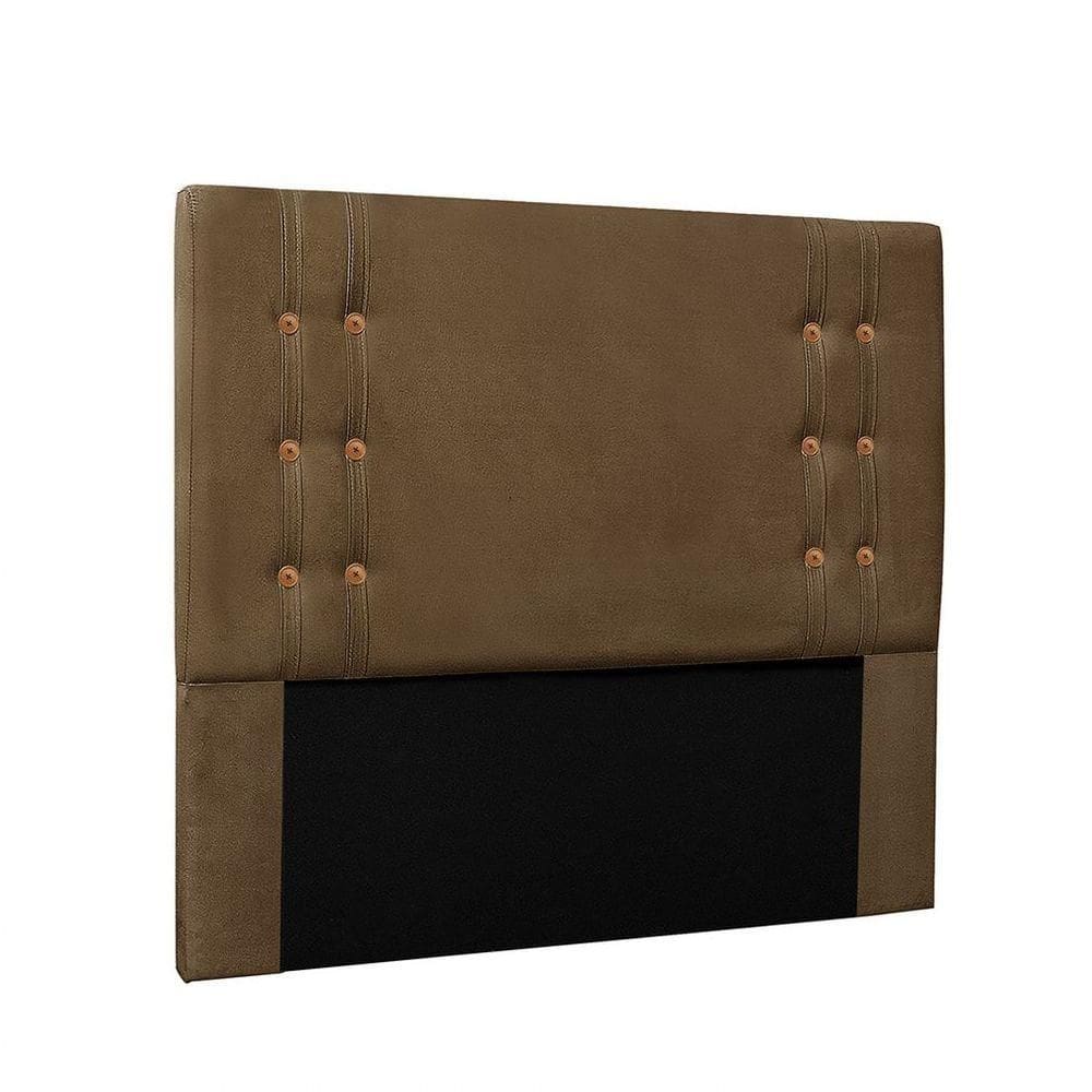 Cabeceira Gênova para Cama Box Queen 160cm Suede Caramelo