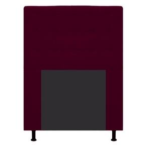 Cabeceira Estofada Dama 90 Cm Solteiro Suede Bordô