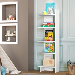 Estante Organizadora Infantil Bella 5 Prateleiras Branca