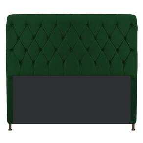 Cabeceira Estofada Cristal 195cm King Size Verde