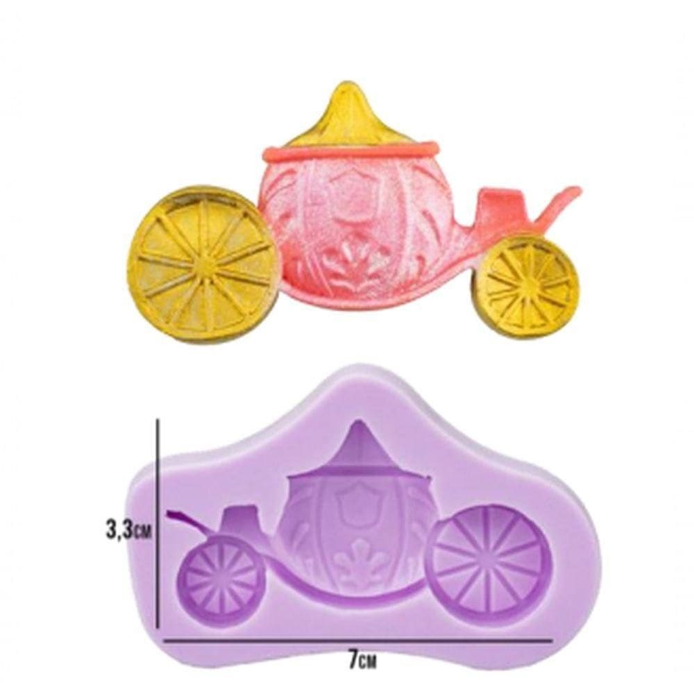Molde Silicone Carruagem Princesa