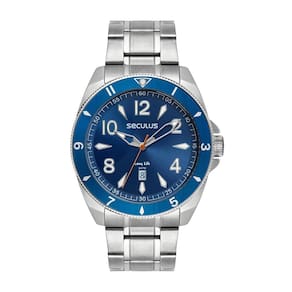 Relógio Seculus Masculino Ref: 77259g0svna1 Esportivo Prateado