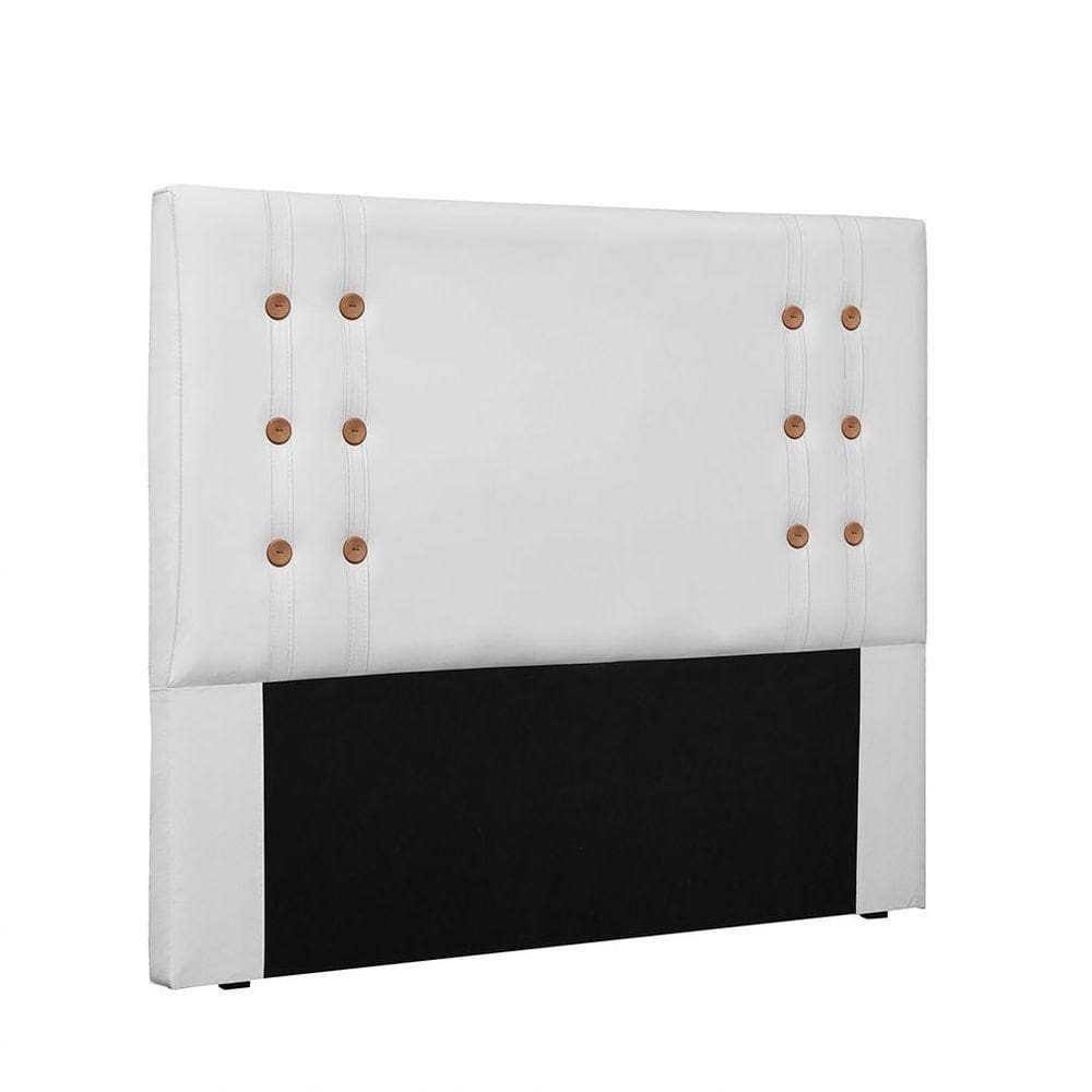 Cabeceira Gênova para Cama Box Queen 160cm Corino Branco