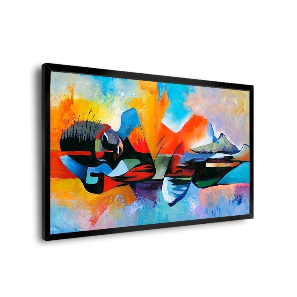 Quadro Abstrato Mulher -- Br Artes