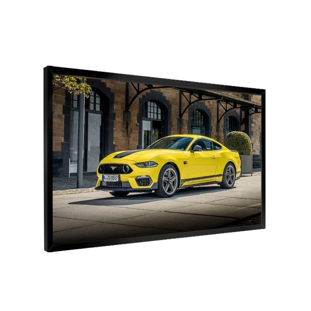 Quadro Decorativo Mustang Amarelo
