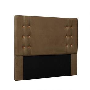 Cabeceira Gênova para Cama Box Casal 140cm Suede Caramelo