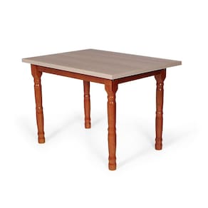 Mesa De Jantar Retangular 110x80cm 4 Lugares Mônaco Mel