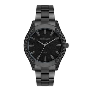 Relógio Seculus Feminino Ref: 77305lpsvps3 Fashion Black