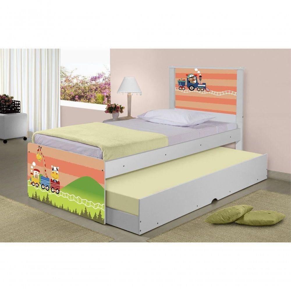 Bicama Trenzinho Com Colchões