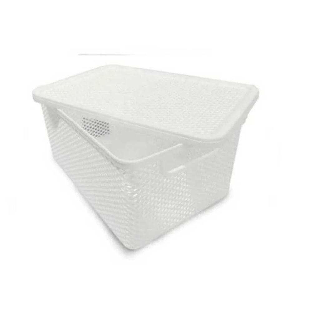 Cesto Caixa Organizadora com Tampa 18x26x12 cm - Paramount