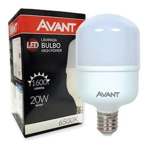 Lâmpada Led Bulbo 20w Alta Potencia E27 Branco Frio Avant