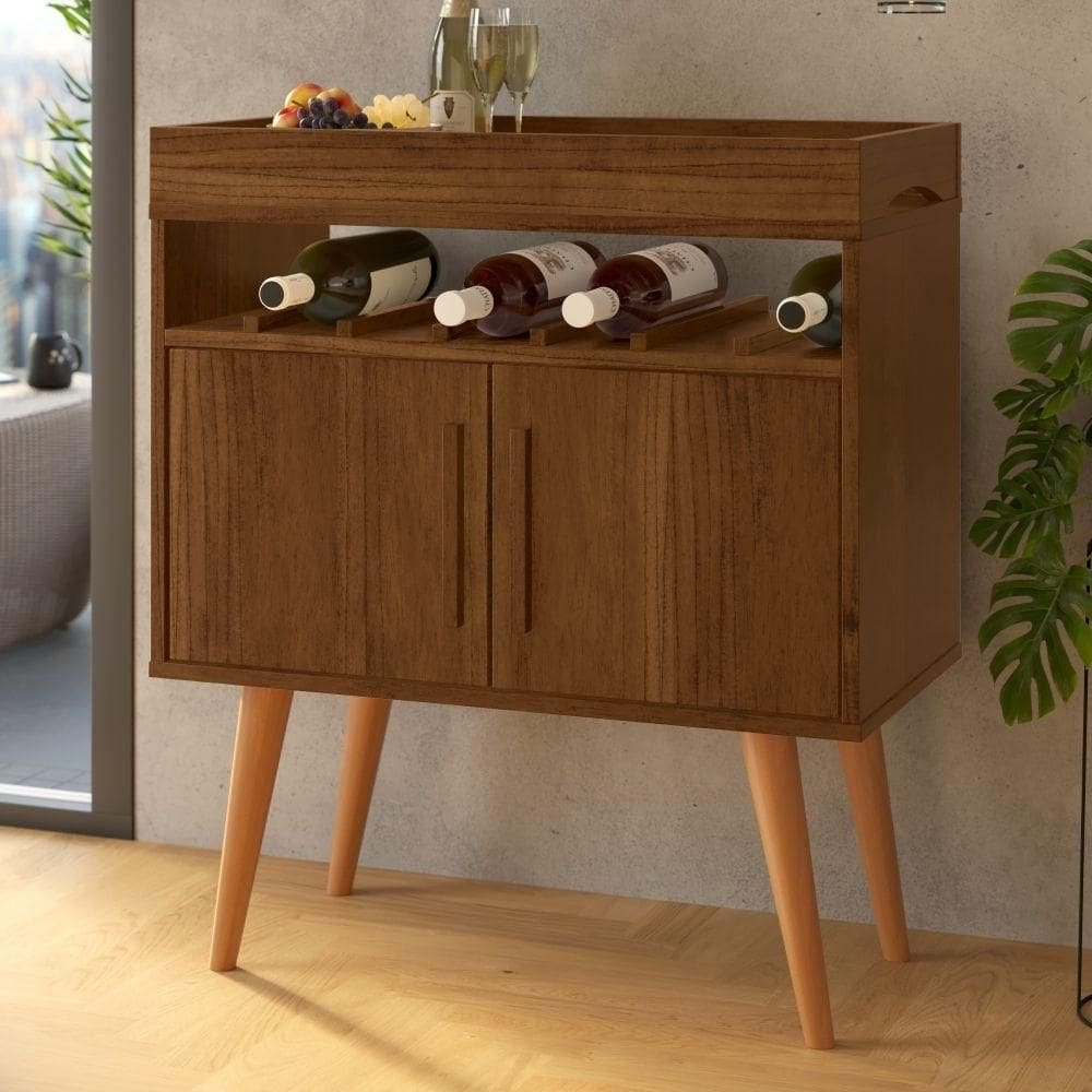 Bancada Café Bari Com 2 Portas Canela