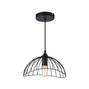 Lustre Pendente Taschibra Aramado Anágua Preto E27 Bivolt