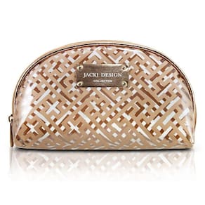 Necessaire Meia Lua Diamantes Jacki Design Dourado