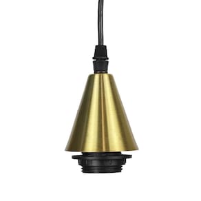 Conjunto Para Pendente Kit Base + Soquete E27 Bivolt Ouro