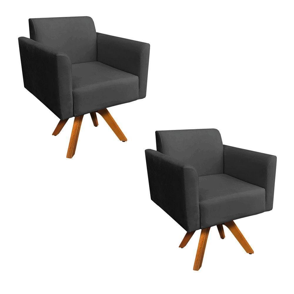 Kit 02 Poltronas Marisa Preto