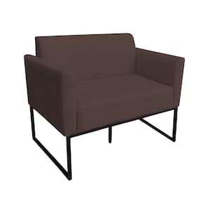 Namoradeira Marisa Suede Preto Marrom