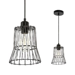 Lustre Pendente Taschibra Forms M 170 Preto E27 Bivolt