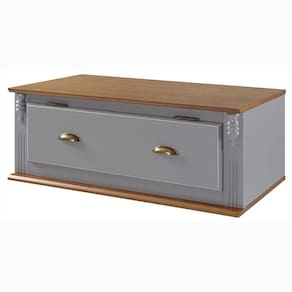 Aéreo Cozinha Hannover 80cm Com 1 Porta Basculante - M550713 Cor Imbuia - Verniz