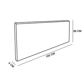 Cabeceira Painel Clean Box Solteiro 100cm grafite