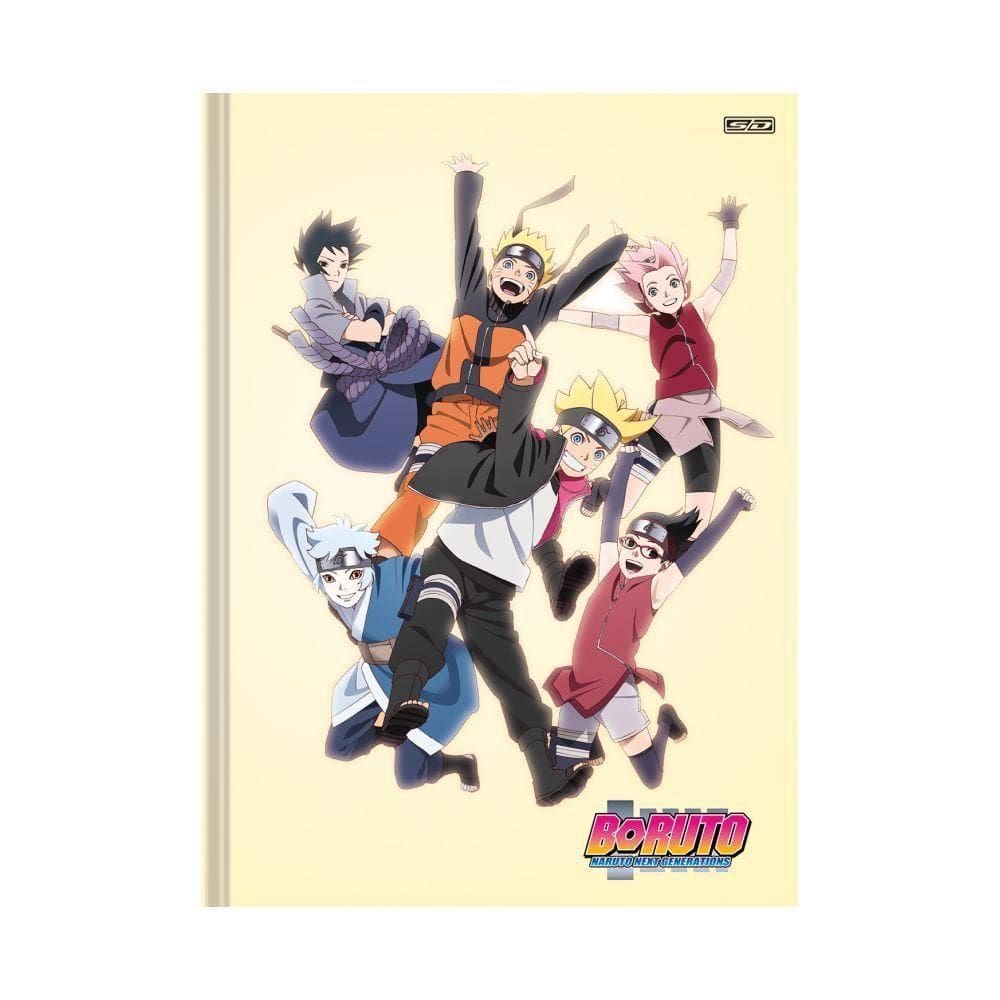 Cad Uni Broch Cd 80fls Sd Boruto C/ Ad. C/5