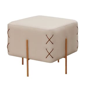 Puff Banqueta Eros Luxo Castellar Móbile Off White